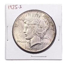 1935-S Silver Peace Dollar ABOUT UNCIRCULTED