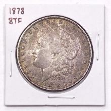 1878 8TF Morgan Silver Dollar ABOUT UNCIRCULATED