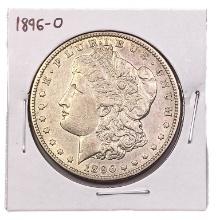 1896-O Morgan Silver Dollar ABOUT UNCIRCULATED