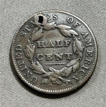 1835 Half Cent, nice type coin