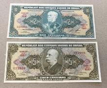 2- Republic of Brazil Banknotes, SELLS TIMES THE MONEY