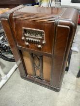 Antique Firestone Floor Model Stereo, 37 inches tall