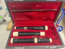 Aulos Recorder with carry case