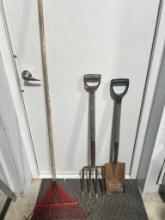 Rake, Flat Shovel, and Silage fork