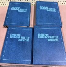 4- Bass Master Binder with VIntage Bass Master issues, all from the late 1970's early 80's- Rare