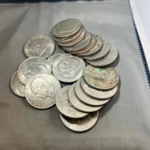 20 Asst. Date Eisenhower Dollar Coins