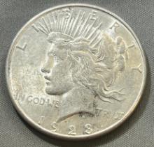 1923-S Peace Silver Dollar, 90% Silver