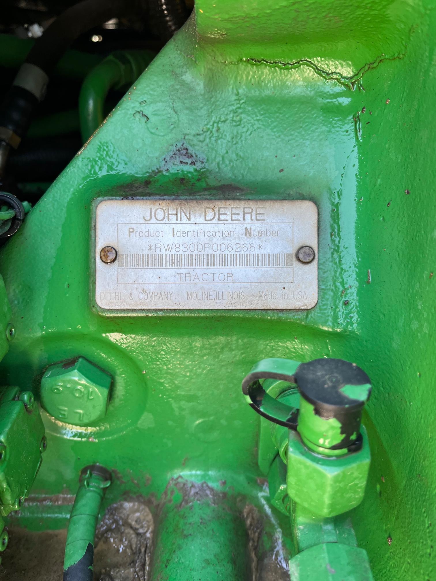 JOHN DEERE 8300 MFWD TRACTOR CLEAN