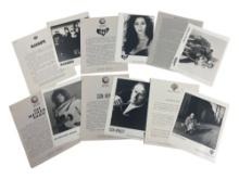 Vintage Music Musician Press Kit Photo Release Collection Lot