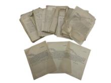 Historical 1800s-1900s Vintage Paperwork and Documents Collection Lot