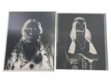 ORIGINAL RARE NATIVE AMERICAN INDIAN CHIEF  VINTAGE  PHOTO NEGATIVE 8" X 10"