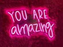 "YOU ARE AMAZING" LED NEON SIGN