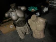 MALE MANNEQUIN TORSO BUSTS ASSORTED