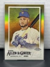 Robinson Cano 2020 Topps Allen and Ginter Chrome Gold (#5/50) Refractor #195