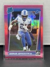 Jermar Jefferson 2021 Panini Donruss Optic Rated Rookie Pink Prizm RC #296