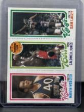 Marvin Webster Caldwell Jones Sam Lacey 1980-81 Topps #129 #175 #172