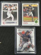 Steven Kwan Lot of 3 Rookie Cards - Finest, Topps, Heritage