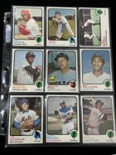 1974 Topps Lot of 9 Cards - Fisk RC Cup, Billy Williams, Oliva, Baker, McGraw, Bonds