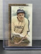 Babe Ruth 2022 Topps Allen and Ginter Gold Border Mini Short Print Parallel #42