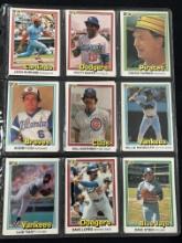 Lot of 18 1981 Donruss Cards - Tiant, Baker, Buckner, Stieb, Randolph, Monday, Cey
