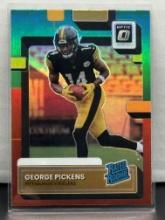 George Pickens 2022 Panini Donruss Red Green Preview Rated Rookie RC #P-323
