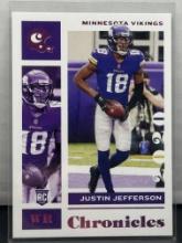 Justin Jefferson 2020 Panini Chronicles Pink Foil Rookie RC #62