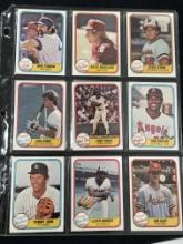 Lot of 12 1981 Fleer Cards - Stone, John, Kaat, Baylor, Bowa