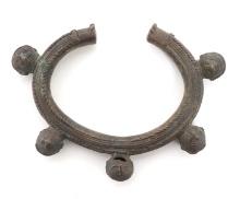 Brass African Bracelet w/ Bells