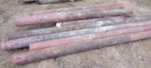 Pile of 4 inch metal pipe