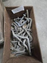 Bin of screw bolts