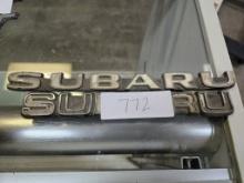 2 Subaru Badges