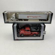 IH semi and chevy pickup w/ oliver decal