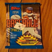 1994 TOPPS BASEBALL SERIES 2 new 1 PACK OF 12 CARDS MLB TOPPS GOLD CARD