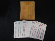 APBA BOSTON RED SOX ALL STARS CARD LOT