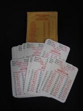 APBA WASHINGTON MINNESOTA TWINS CARD LOT