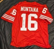 Joe Montana autographed jersey with coa