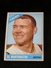 1966 Topps Baseball # 181 Al Worthington Minnesota Twins MLB