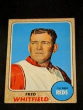 1968 Topps #133 Fred Whitfield Cincinnati Reds Vintage
