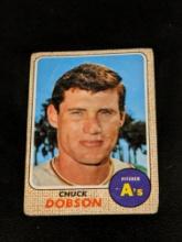 1968 Topps #62 Chuck Dobson Vintage Oakland Athletics Baseball Card