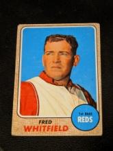 1968 Topps #133 Fred Whitfield Cincinnati Reds