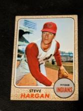 1968 Topps #35 Steve Hargan Cleveland Indians MLB Vintage Baseball Card