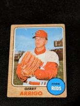 Vintage GERRY ARRIGO 1968 TOPPS BASEBALL CARD #302 REDS Vintage Baseball