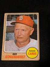 1968 Topps #294 Red Schoendienst Vintage Baseball Card St Louis Cardinals