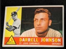 1960 Topps #263 Darrell Johnson Vintage St. Louis Cardinals Baseball Card