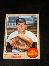 1968 Topps #89 Jake Gibbs New York Yankees Vintage