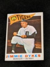 1960 Topps #214 Jimmie Dykes Vintage Detroit Tigers Baseball Card