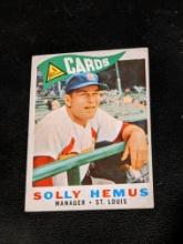 1960 Topps #218 Solly Hemus Vintage Baseball Card MLB St Louis Cardinals Manager