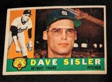 1960 Topps #186 Dave Sisler Vintage Detroit Tigers Baseball Card