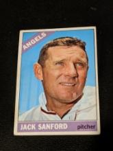 1966 Topps #23 Jack Sanford California Angels Vintage Baseball Card