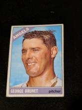 1966 Topps #393 George Brunet California Angels Vintage Baseball Card
